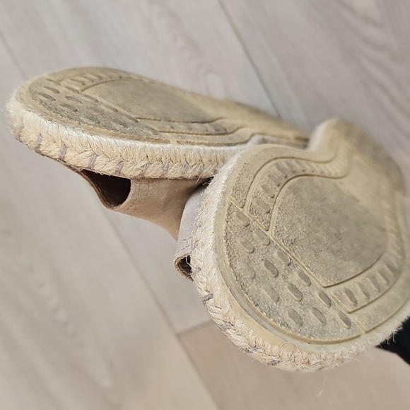 Verbenas Leather Peep Toe Cruz Espadrilles Flats EU 42 / US 11 - Picture 10 of 14